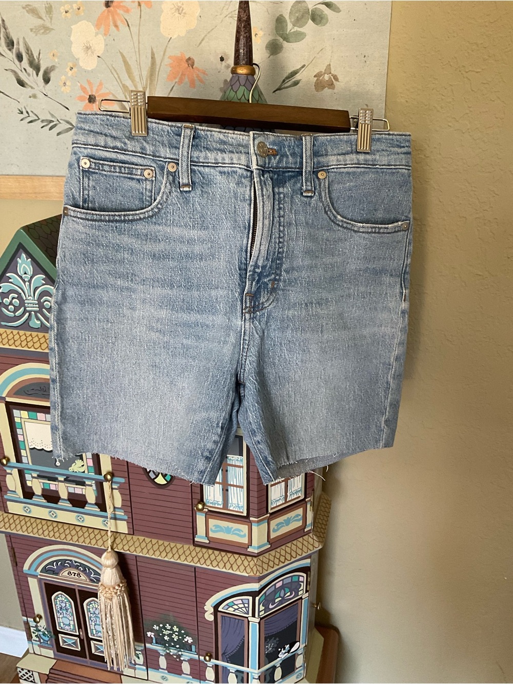Madewell Light Blue Relaxed Denim Shorts